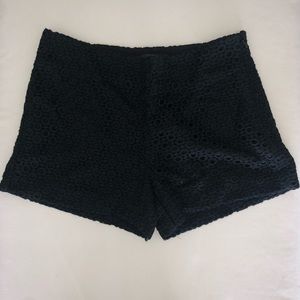 Banana Republic - Black Eyelet Shorts - Size 4